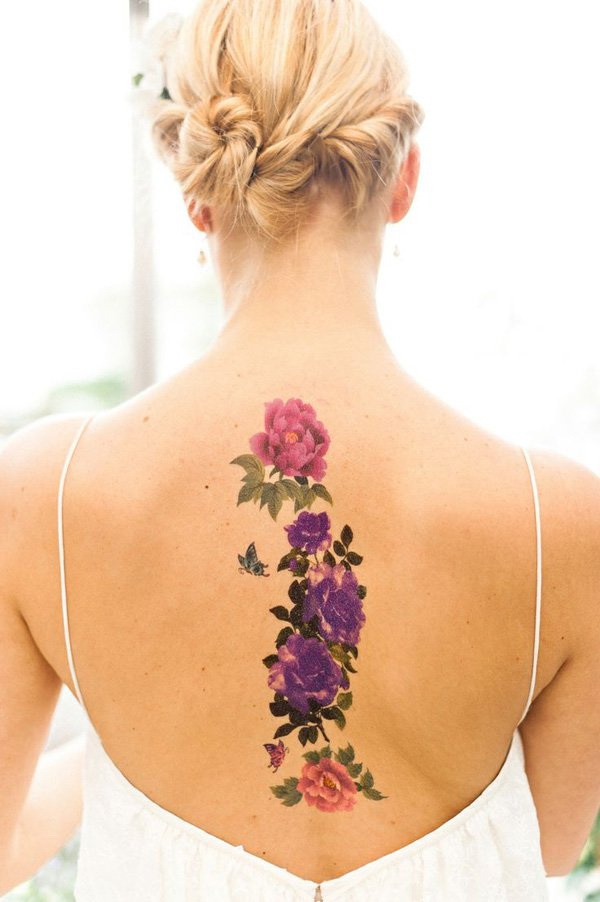 Flower Back Tattoo. 30+ Beautiful Flower Tattoo Designs. 