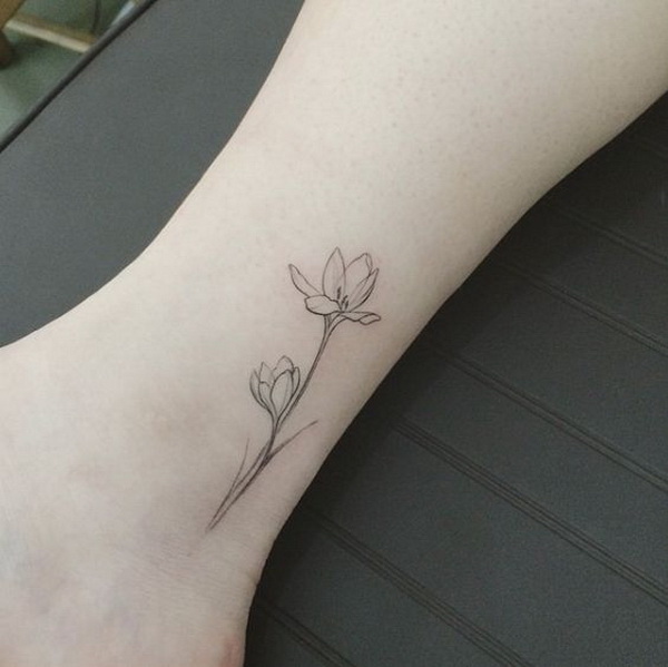 11 the most gentle flower tattoos for girls by Silo | iNKPPL