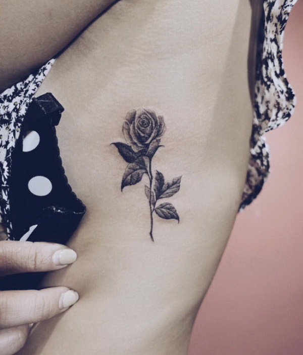 Blackwork Rose Tattoo for Sexy Women. 30+ Beautiful Flower Tattoo Designs. 