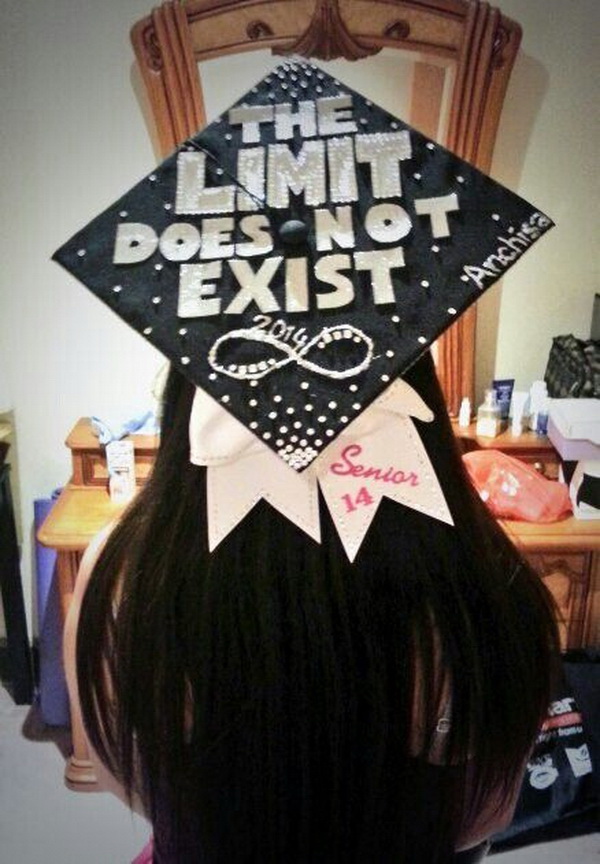 Black and White Graduation Cap.