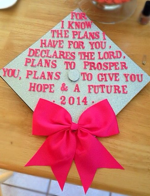 Bible Verse Graduation Cap.