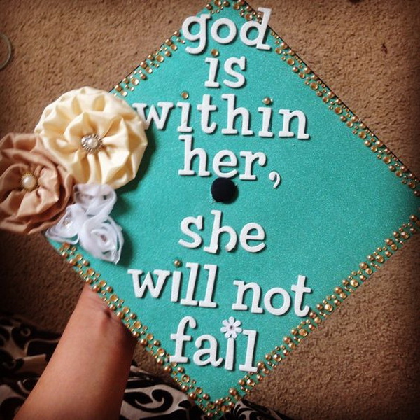 Shabby Chic Style Graduation Cap.