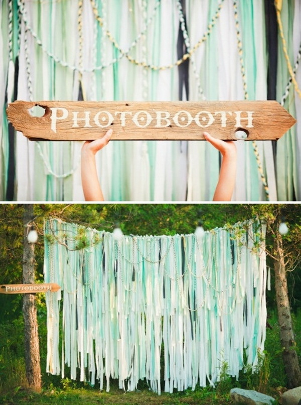 Cute photo-booth decoration