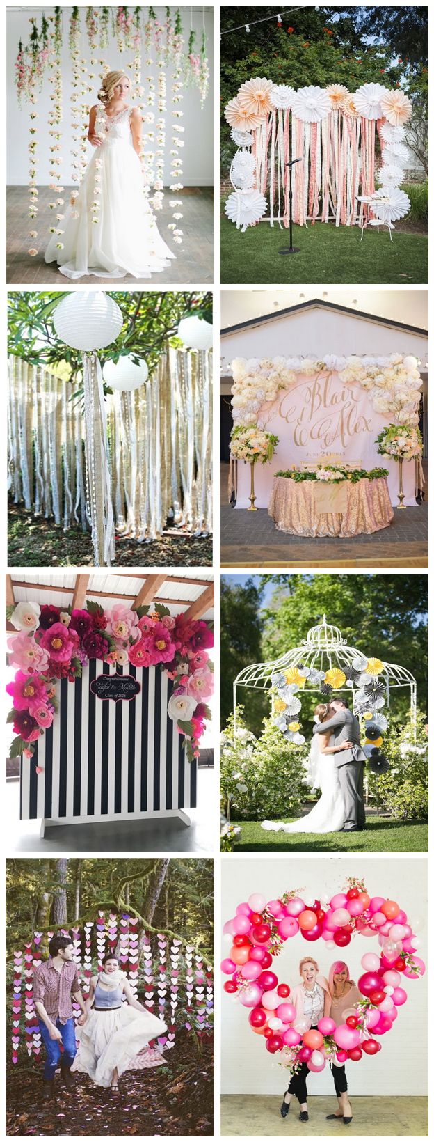 Pretty Photo Booth Backdrop Ideas. 