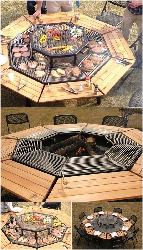 Grill Upgraded to a Fire Pit. 