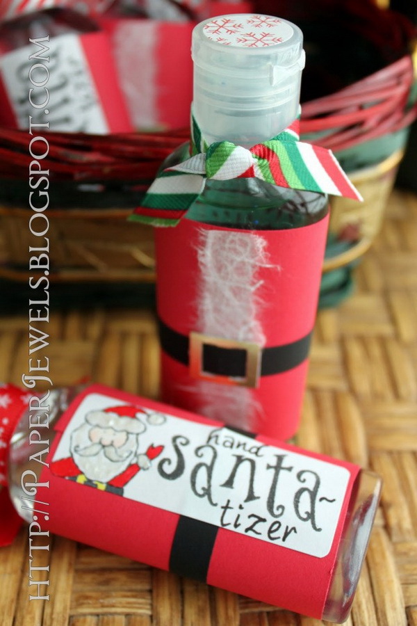 Santa-Tizer Gift. Quick and Inexpensive Christmas Gift Ideas for Neighbors