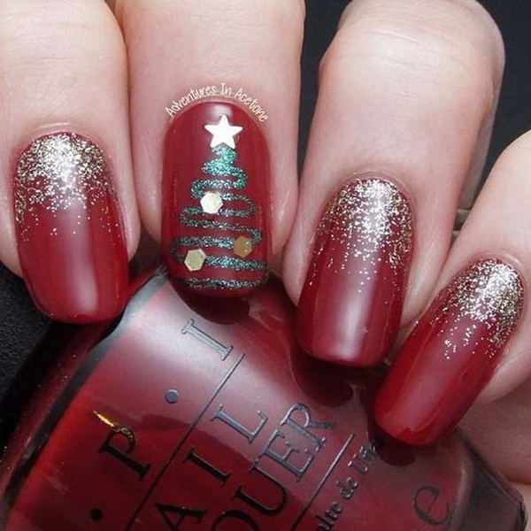 65+ Festive Christmas Nail Art Designs