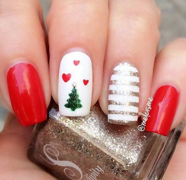 65+ Festive Christmas Nail Art Designs