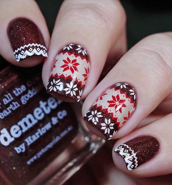 65+ Festive Christmas Nail Art Designs