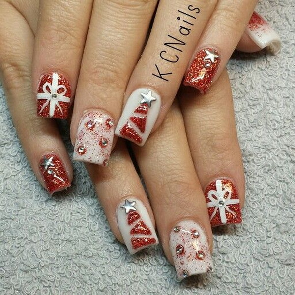 65+ Festive Nail Art Ideas for Christmas - Listing More