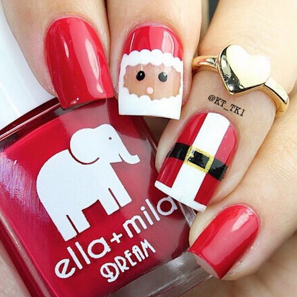 65+ Festive Christmas Nail Art Designs