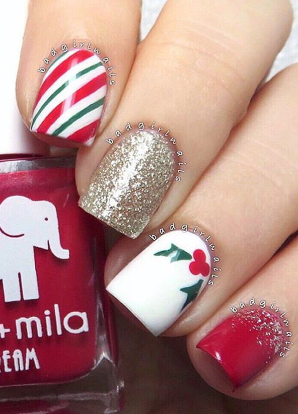 Festive Nail Art Ideas For Christmas Listing More