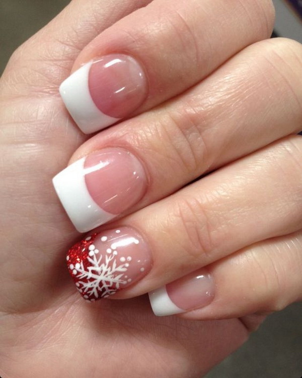 Pretty Festive Nail Colours & Designs 2020 : Red and Pink Christmas nails