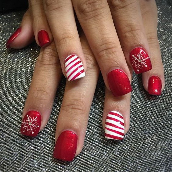 65+ Festive Christmas Nail Art Designs