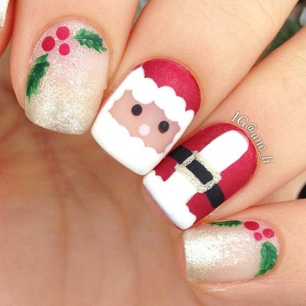 65+ Festive Christmas Nail Art Designs