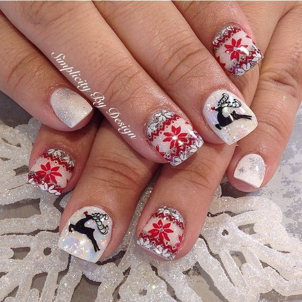 65+ Festive Christmas Nail Art Designs