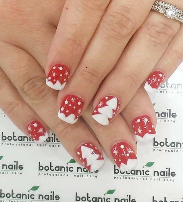 45 Christmas Nail Designs - Simple Christmas Nail Art Ideas