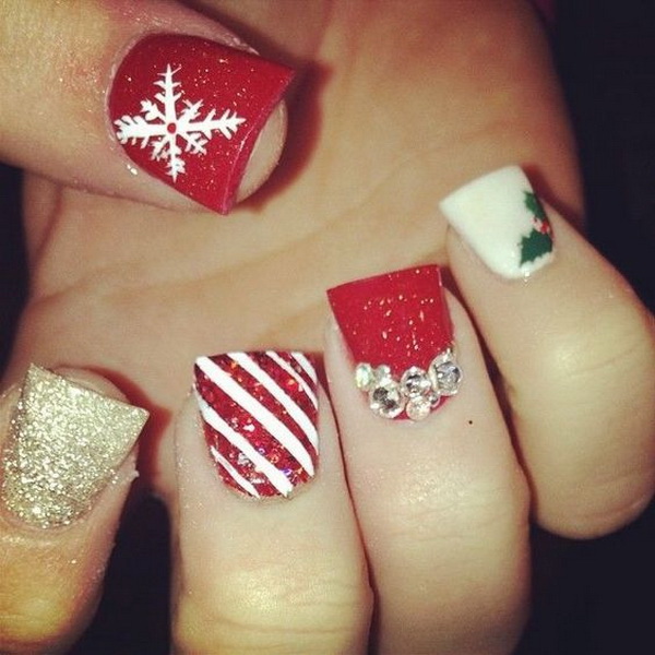 Festive Nail Art Ideas For Christmas Listing More