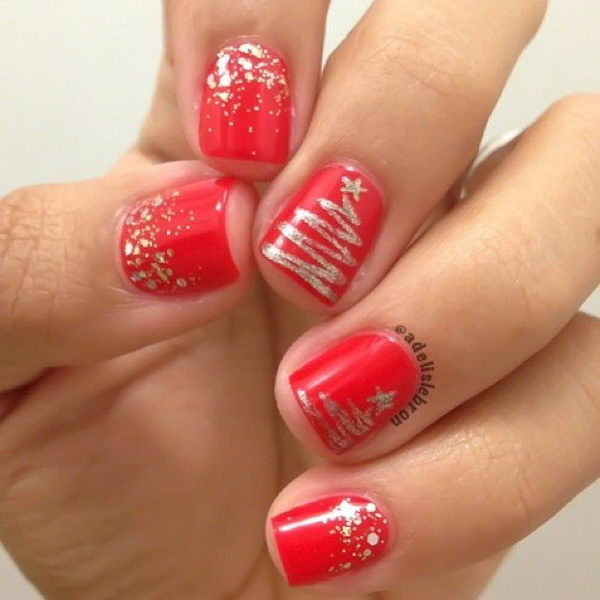 65+ Festive Christmas Nail Art Designs