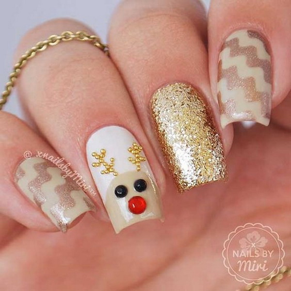 65+ Festive Christmas Nail Art Designs