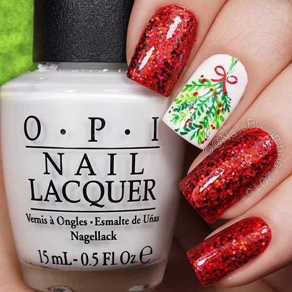 65+ Festive Christmas Nail Art Designs