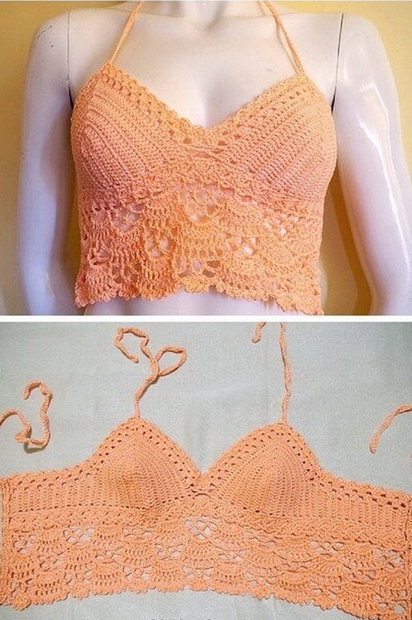 Crochet Bea Crop Top. This Bea Crop Top is easy and fun to crochet and makes a perfect top for a casual outfit during those hot summer days.
