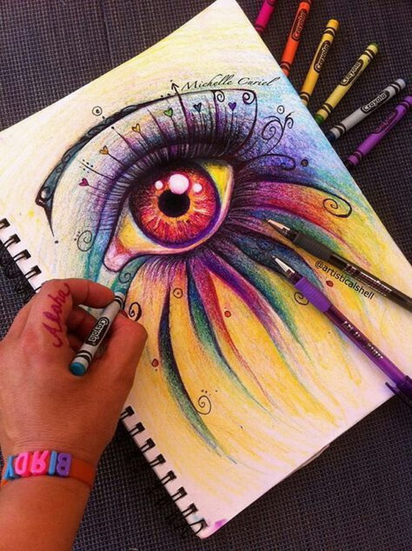 Eye Believe. Fantastic Melted Crayon Art Ideas.