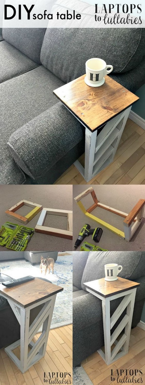DIY Furniture Makeovers: Easy DIY Sofa Tables. 