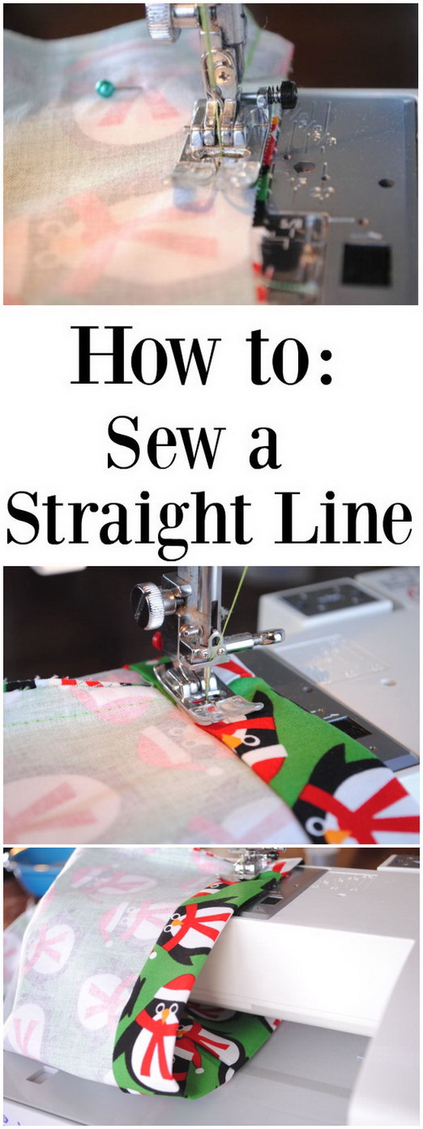 Best Sewing Tips & Tricks: How To Sew A Straight Line. 