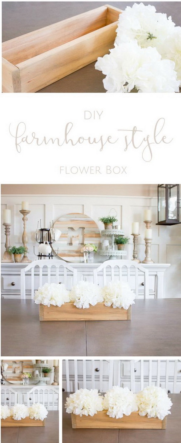 Easiest Ever DIY Flower Box. 