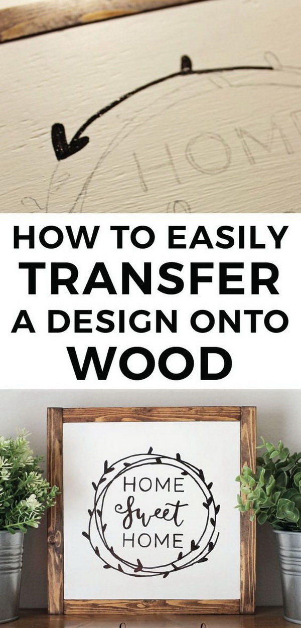 Image Transfered Wood Home Sign. 