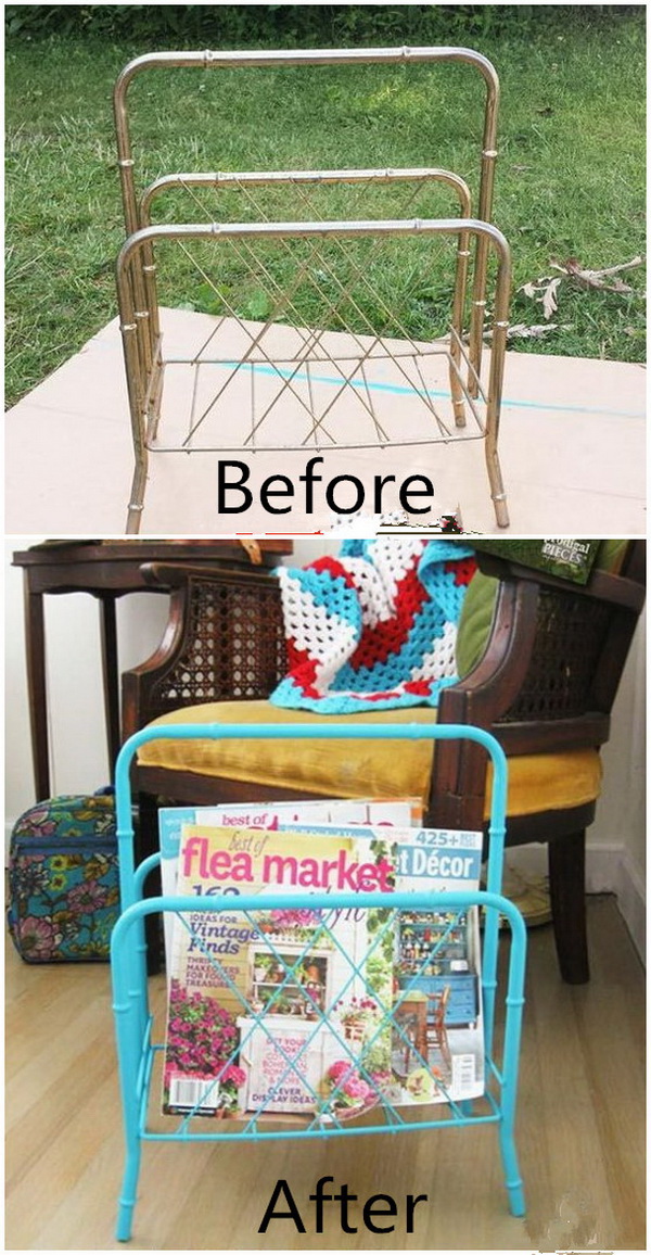 Funiture Makeovers: Old Furniture Make over with Spray Paints. 