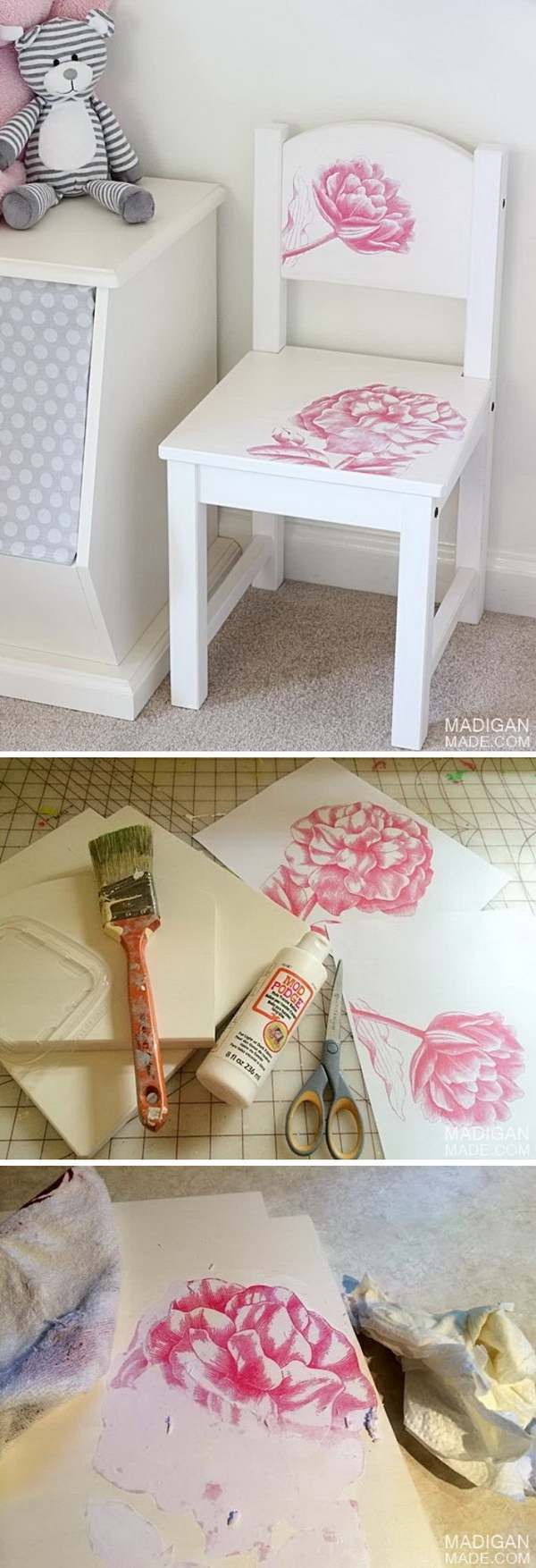 Vintage IKEA Chair Hack With Photo Transfer. 