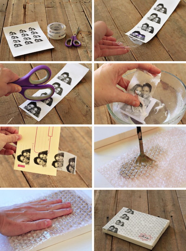 Packing Tape Image Transfers. 