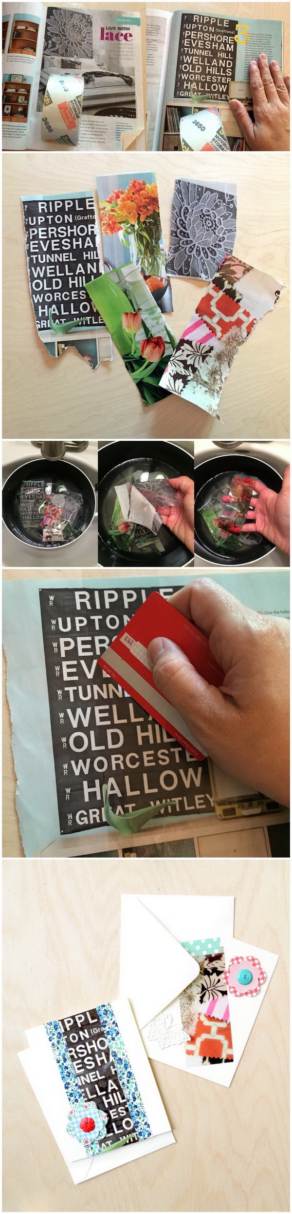 How To Do A Packaging Tape Image Transfer. 