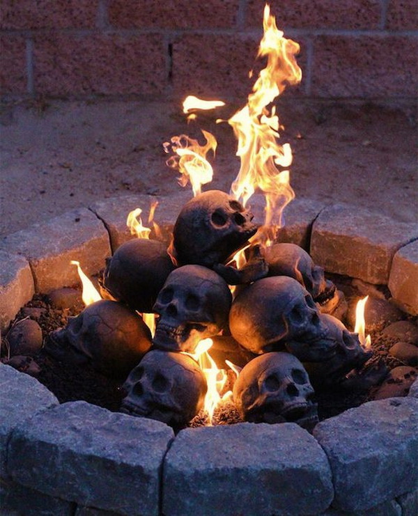 Fireproof Skulls For Your Firepit. 