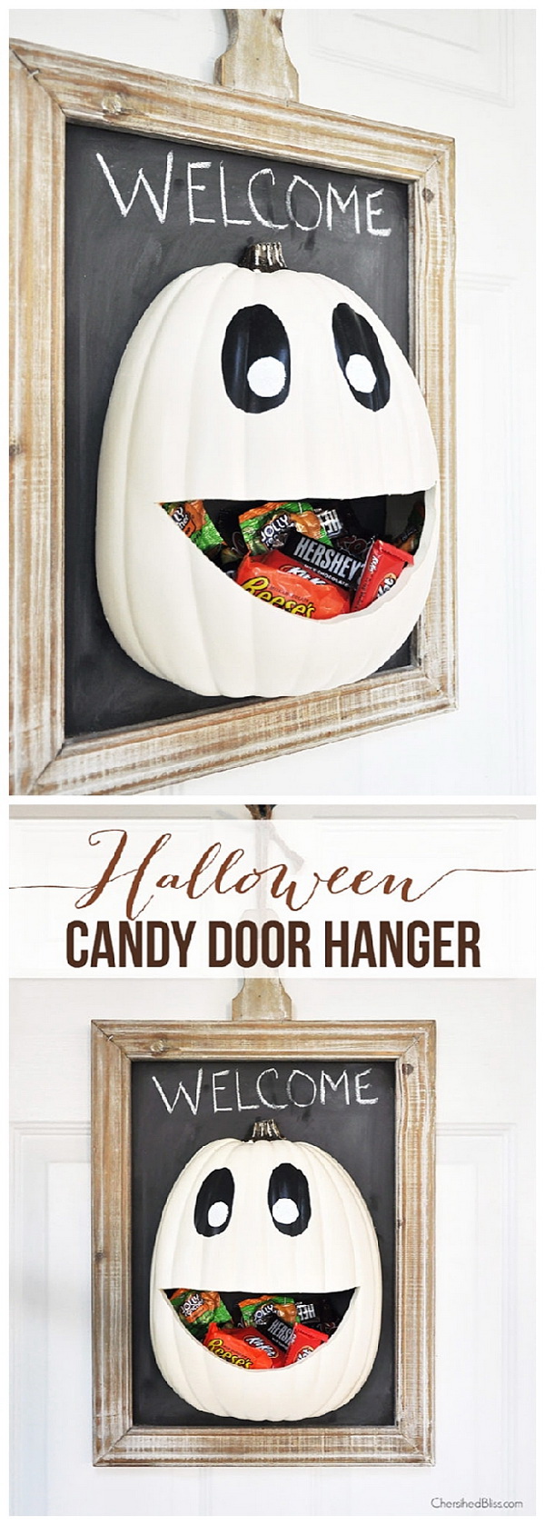 DIY Halloween Candy Door Hanger. 