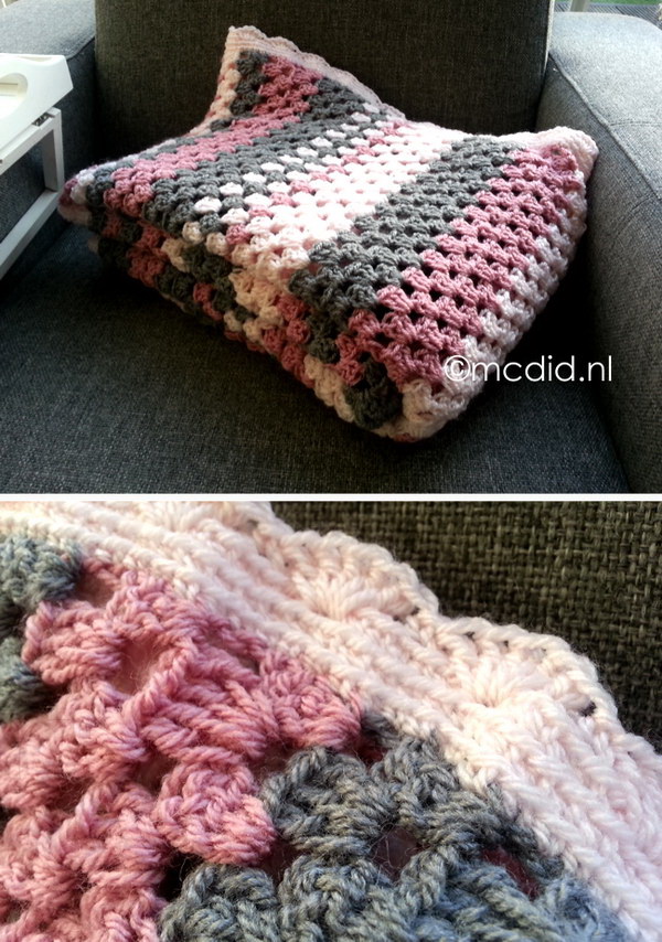 Quick And Easy Crochet Blanket Patterns For Beginners: Granny Stripes Crochet Blanket. 