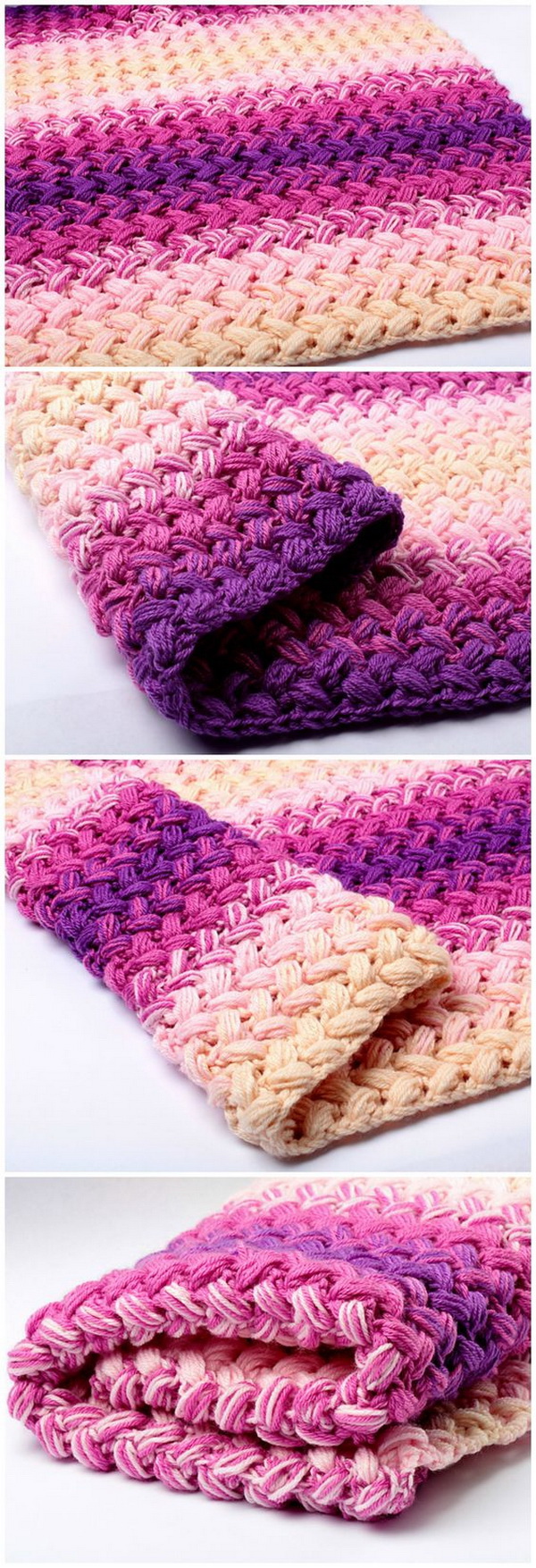 Quick And Easy Crochet Blanket Patterns For Beginners: Crochet Zig Zag Blanket. 