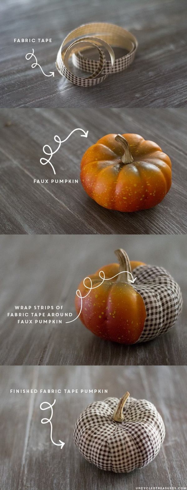 DIY Fabric Tape Pumpkins. Easy and fun fall crafts for kids! 