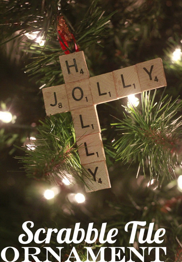 Scrabble Tile Ornament. This scrabble tile ornament can be a quick-and-easy gift you can pull off in just a few minutes.  