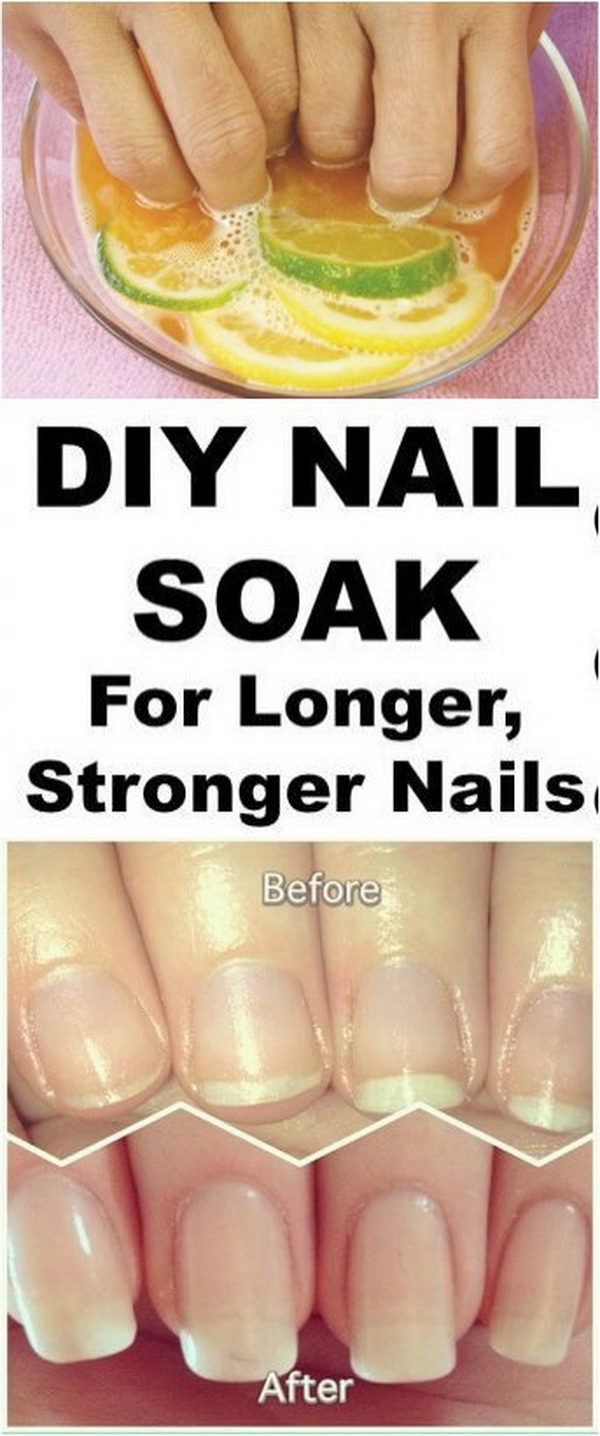 DIY Nail Soak For Longer, Stronger Nails. 