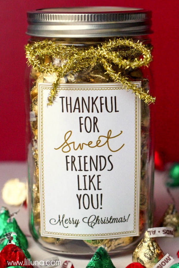 Christmas Neighbor Gift Ideas: Thankful for Sweet Friends Like You