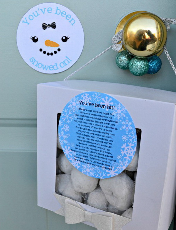 Christmas Neighbor Gift Ideas: You’ve been snowed on