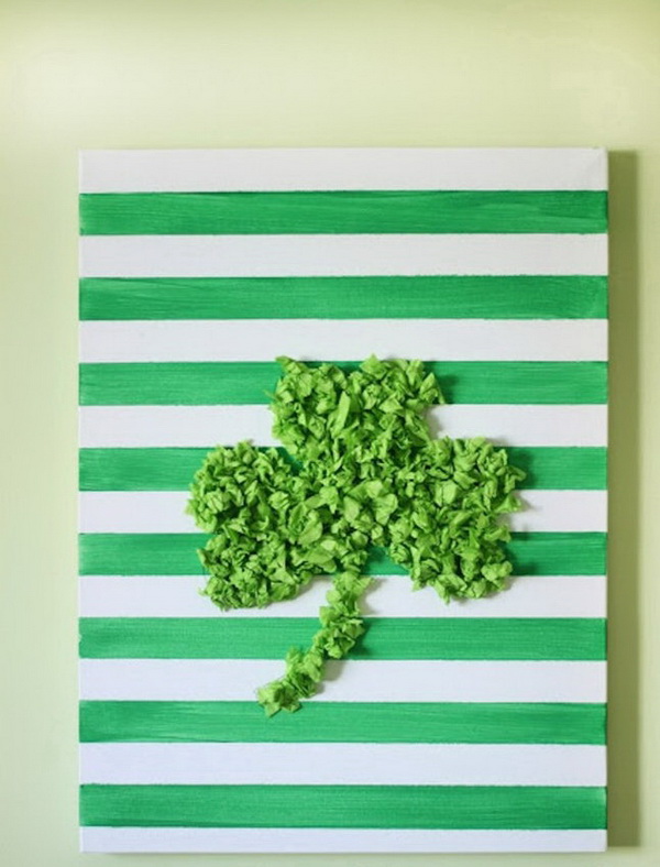 Paper Shamrock Art.