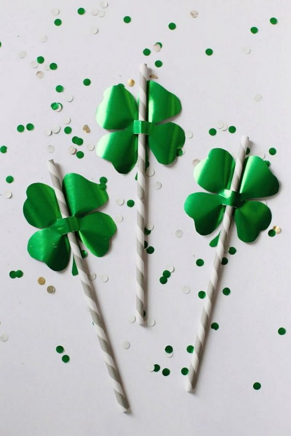 Sweet DIY Shamrock Crafts. 