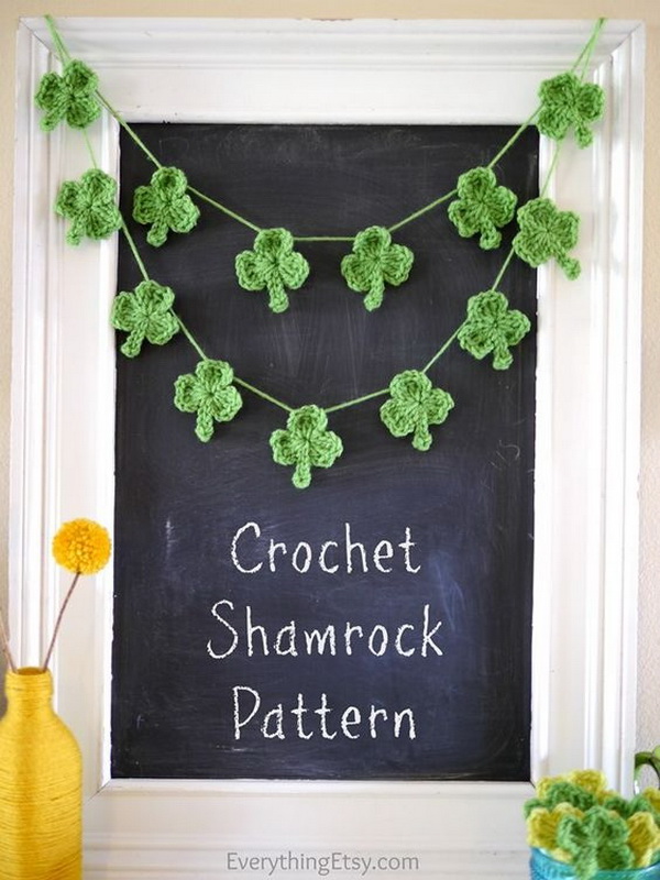 Simple Shamrock Crochet. 