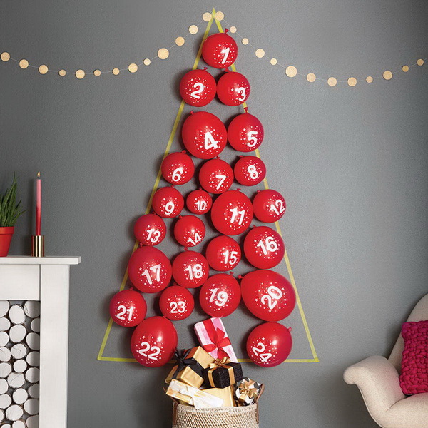 Balloon Tree Advent Calenda. 