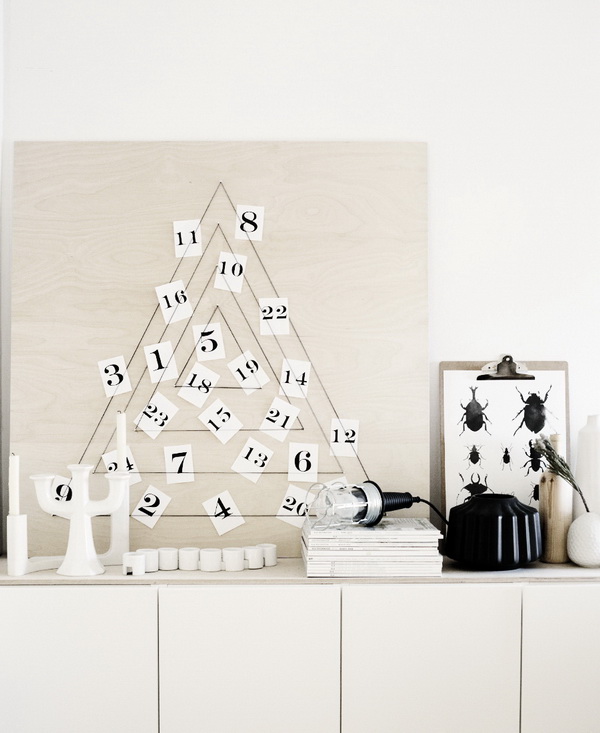 Modern DIY X-mas Calendar. 