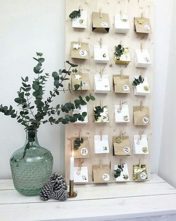 Paper Bags Advent Calendar. 